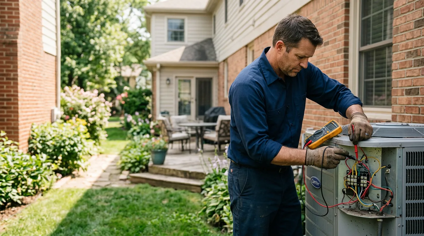 HVAC technician working near Durant, MS